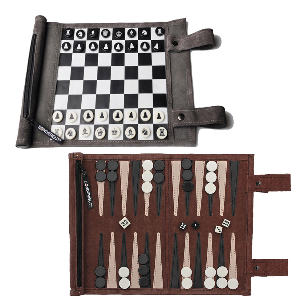 Sondergut Roll-Up Travel Backgammon Game – Sondergut USA
