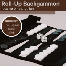 Black | Sondergut Roll-Up Travel Backgammon Game