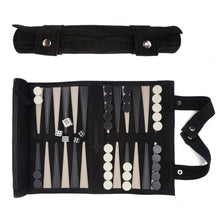 Black | Sondergut Roll-Up Travel Backgammon Game