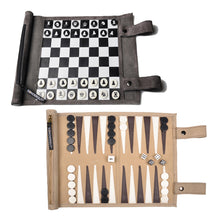 Sondergut Roll-Up Backgammon & Chess/Checkers Games Combo Pack